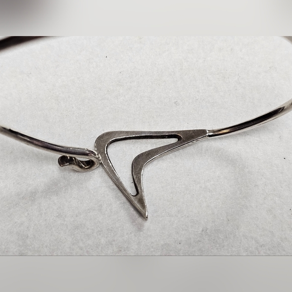 Vintage Mid-Century Atomic Style Metal Bracelet - Picture 7 of 11